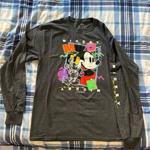 Disney Mickey Mouse Long Sleeve Tee Sz M